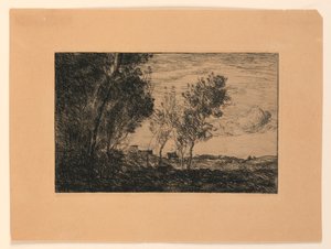 En las Dunas: Recuerdo del Bosque en La Haya de Jean Baptiste Camille Corot