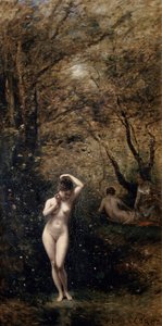 Diana Bañándose, 1873-1874 de Jean Baptiste Camille Corot