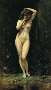 Diana bañándose en la fuente de Jean Baptiste Camille Corot