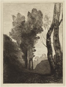 Alrededores de Roma de Jean Baptiste Camille Corot