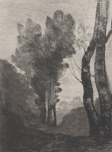 Alrededores de Roma, 1866 de Jean Baptiste Camille Corot