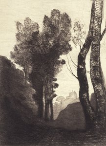 Alrededores de Roma, 1866 de Jean Baptiste Camille Corot