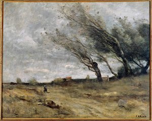 Tormenta de Jean Baptiste Camille Corot