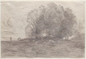 Group of Trees de Jean Baptiste Camille Corot