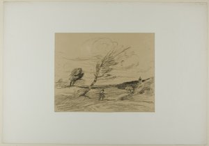 Ráfaga de viento de Jean Baptiste Camille Corot