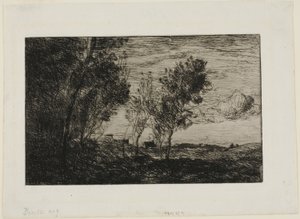 En las dunas: Recuerdo de los bosques de La Haya de Jean Baptiste Camille Corot