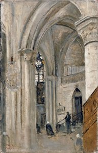Interior de la Iglesia en Mantes