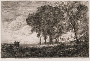 Paisaje italiano, c. 1865 de Jean Baptiste Camille Corot