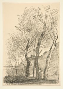 La Lecture sous les arbres (Leyendo bajo los árboles) de Jean Baptiste Camille Corot