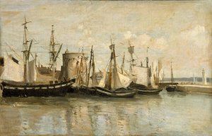 La Rochelle. Entrada del puerto de varado de Jean Baptiste Camille Corot