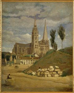 Catedral de Chartres ... de Jean Baptiste Camille Corot