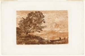 Lago en el Tirol de Jean Baptiste Camille Corot
