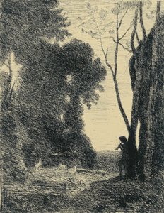 Le Petit Berger, 2em Planche de Jean Baptiste Camille Corot
