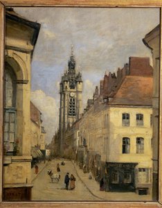 El campanario de Douai ... de Jean Baptiste Camille Corot