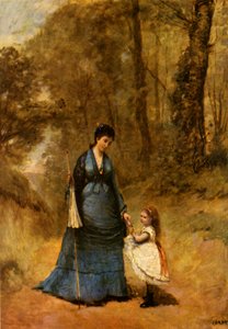 Madame y Mademoiselle Stumpf, 1872, 1934 de Jean Baptiste Camille Corot