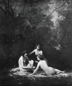 Ninfas saliendo del baño, 1843 de Jean Baptiste Camille Corot