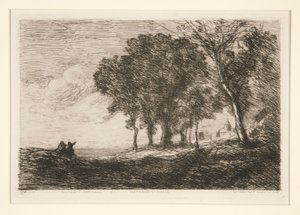 paisaje de de Jean Baptiste Camille Corot