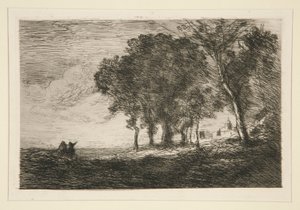 paisaje de de Jean Baptiste Camille Corot