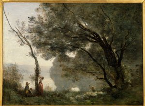 Recuerdo de Mortefontaine. Pintura de Camille Corot (1796-1875) de Jean Baptiste Camille Corot