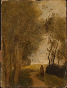 Camino en Lisiere de Bois, c.1860-65 de Jean Baptiste Camille Corot