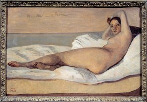 Odalisca romana: Marietta. Pintura de Camille Corot (1796-1875)