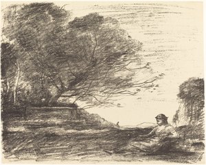 Safo, 1871 de Jean Baptiste Camille Corot