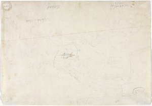Boceto para un paisaje (verso) de Jean Baptiste Camille Corot