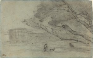 Souvenir: Paisaje Romano con el Coliseo, 1865-1870 de Jean Baptiste Camille Corot