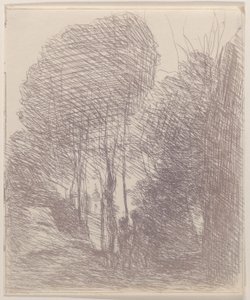 Souvenir de la Villa Pamphili, 1871 de Jean Baptiste Camille Corot