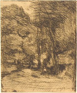 Recuerdo de Bas-Breau de Jean Baptiste Camille Corot
