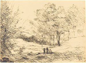 Recuerdo del Lago Mayor de Jean Baptiste Camille Corot