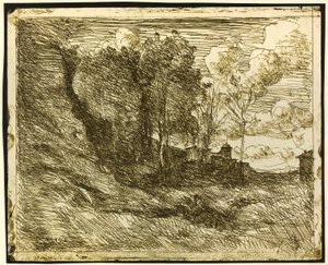 Recuerdo de Ostia de Jean Baptiste Camille Corot