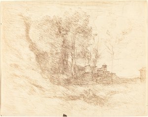 Recuerdo de Ostia de Jean Baptiste Camille Corot