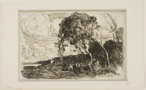 Recuerdo de las Fortificaciones de Douai de Jean Baptiste Camille Corot