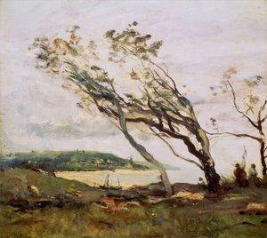 Día tormentoso en el Canal de Jean Baptiste Camille Corot