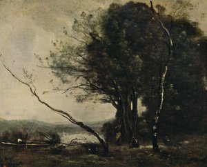 El Árbol Torcido, 1855-1860, c1915 de Jean Baptiste Camille Corot