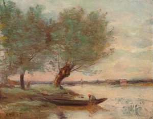 El barquero, 1806-1875, 1906-7 de Jean Baptiste Camille Corot