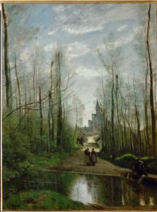 La iglesia de Marissel ... de Jean Baptiste Camille Corot