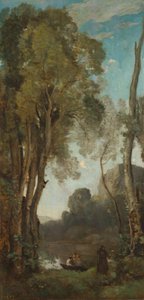 Los cuatro momentos del día (tarde) de Jean Baptiste Camille Corot