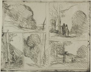 El jardín de Pericles de Jean Baptiste Camille Corot