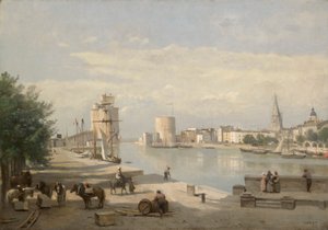 El puerto de La Rochelle de Jean Baptiste Camille Corot
