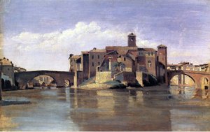 La Isla de San Bartolomeo de Jean Baptiste Camille Corot