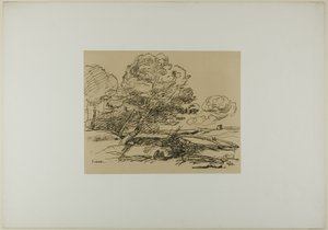 La torre solitaria de Jean Baptiste Camille Corot