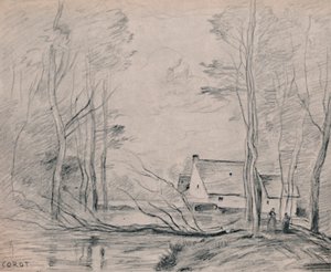 El molino en Cuincy, 1871-1872, 1946 de Jean Baptiste Camille Corot