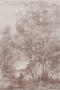 El retiro de los filósofos Le Repos des philosophes, 1871 de Jean Baptiste Camille Corot