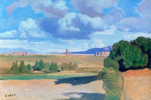 La Campiña Romana, con el Acueducto de Claudio, c1826 de Jean Baptiste Camille Corot