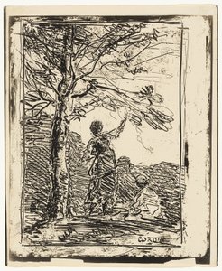 La joven doncella y la muerte de Jean Baptiste Camille Corot