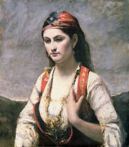 La joven de Albano, 1872 de Jean Baptiste Camille Corot