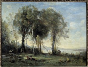 Las cabras de Castel Gondolfo de Jean Baptiste Camille Corot