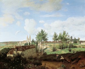 Vista de Soissons, de Jean-Baptiste-Camille Corot (1796-1875), 80x100 cm.